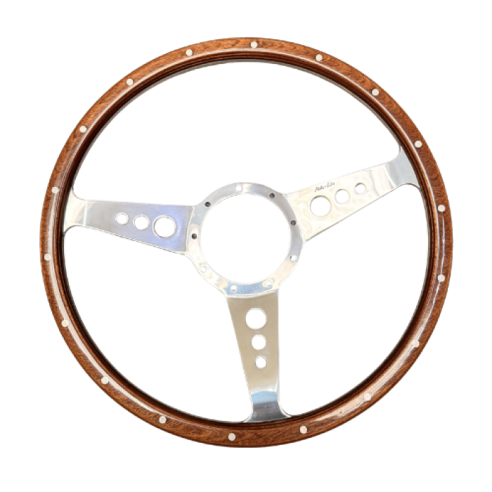 Moto-Lita Mark Three Wood Rim Steering Wheel