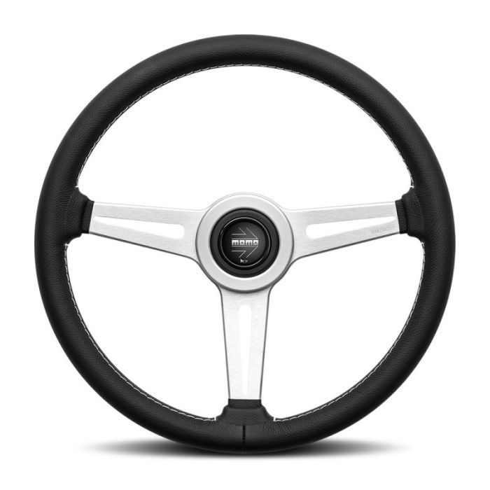 MOMO Retro Steering Wheel | Black Leather | 360mm